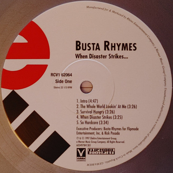 Busta Rhymes : When Disaster Strikes... (LP,Album,Limited Edition,Reissue,Stereo)