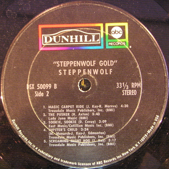 Steppenwolf : Gold (Their Great Hits) (LP,Compilation)