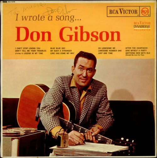 Don Gibson : I Wrote A Song... (LP,Album,Mono)