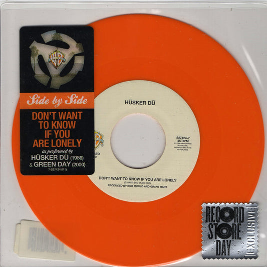 Hüsker Dü / Green Day : Don't Want To Know If You Are Lonely (7",45 RPM,Record Store Day,Single,Limited Edition)