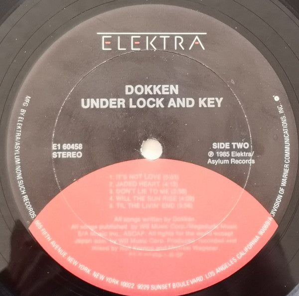 Dokken : Under Lock And Key (LP,Album,Club Edition,Stereo)