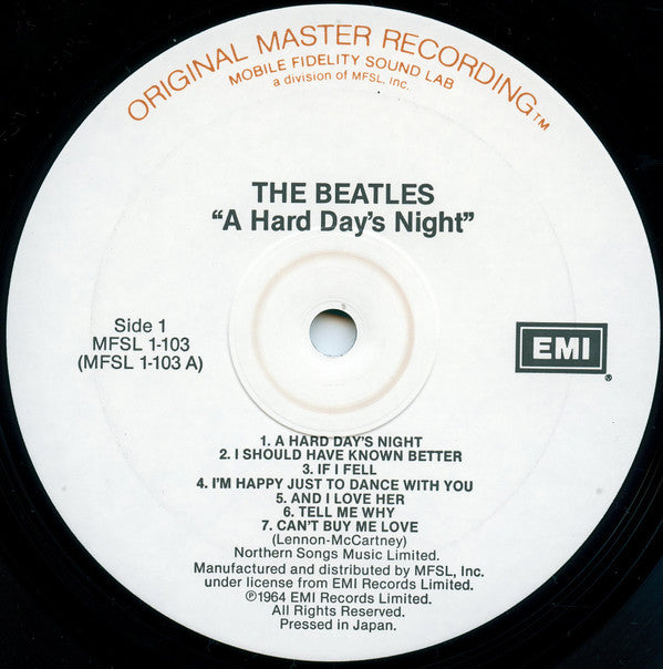 Beatles, The : A Hard Day's Night (LP,Album,Limited Edition,Reissue,Remastered,Stereo)