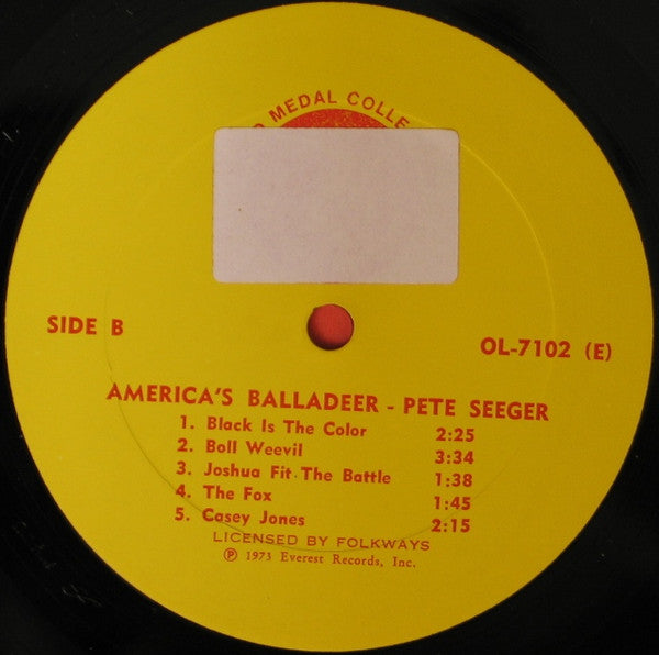 Pete Seeger : America's Balladeer (LP,Compilation)