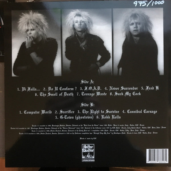 Black Uniforms : Splatter Punx On Acid (LP,Compilation,Numbered,Repress)