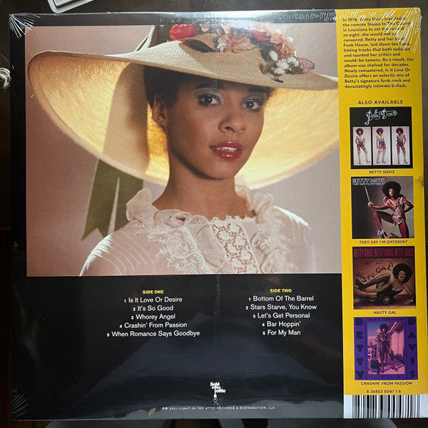 Betty Davis : Is It Love Or Desire (LP,Album,Reissue,Remastered)