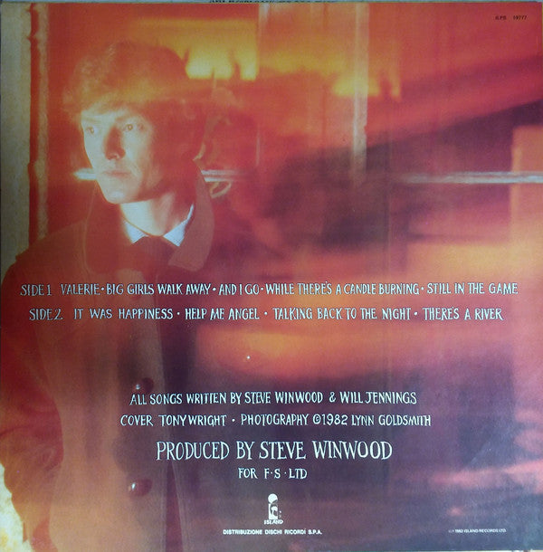 Steve Winwood : Talking Back To The Night (LP,Album)
