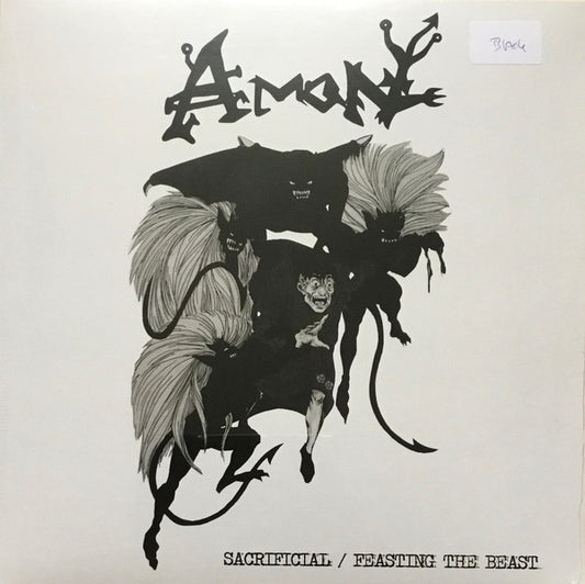 Amon (18) : Sacrificial / Feasting The Beast (LP,Compilation,Limited Edition,Reissue,Remastered)