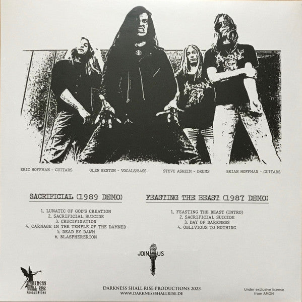 Amon (18) : Sacrificial / Feasting The Beast (LP,Compilation,Limited Edition,Reissue,Remastered)