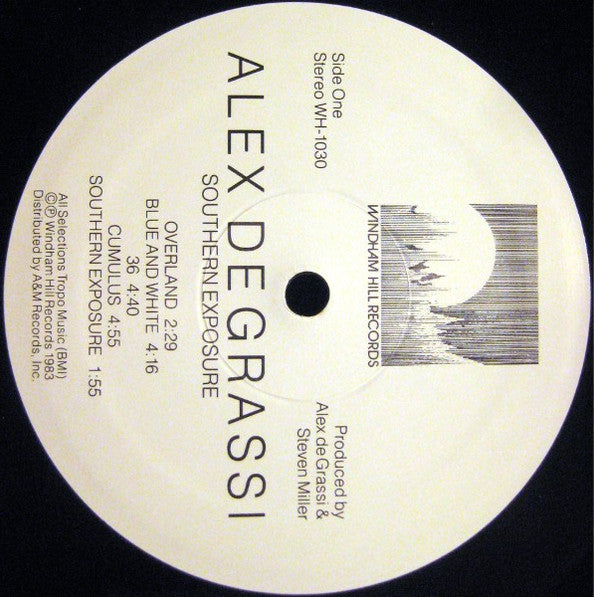 Alex de Grassi : Southern Exposure (LP,Album,Stereo)