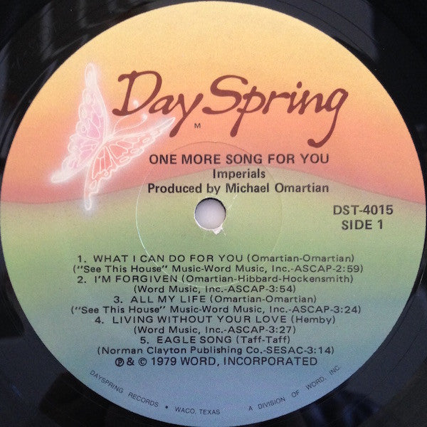 Imperials : One More Song For You (LP,Album)