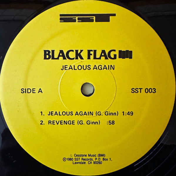Black Flag : Jealous Again (12",45 RPM,EP,Reissue)