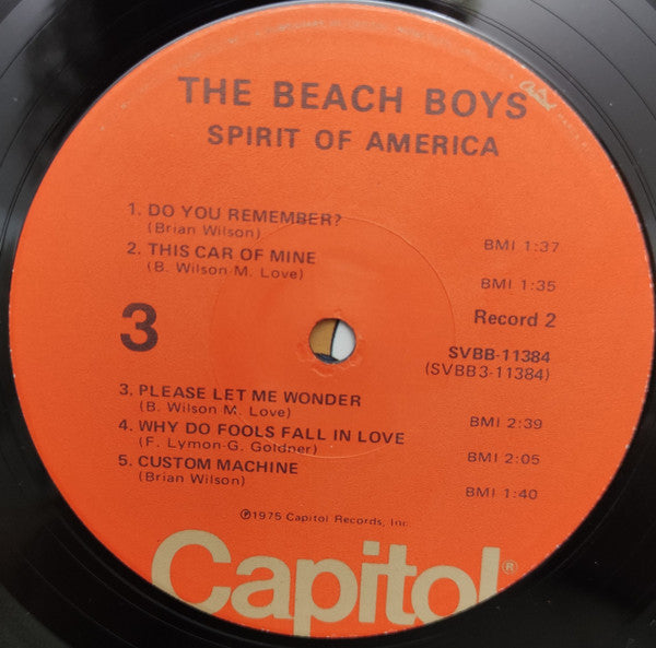 Beach Boys, The : Spirit Of America (LP,Compilation,Stereo)