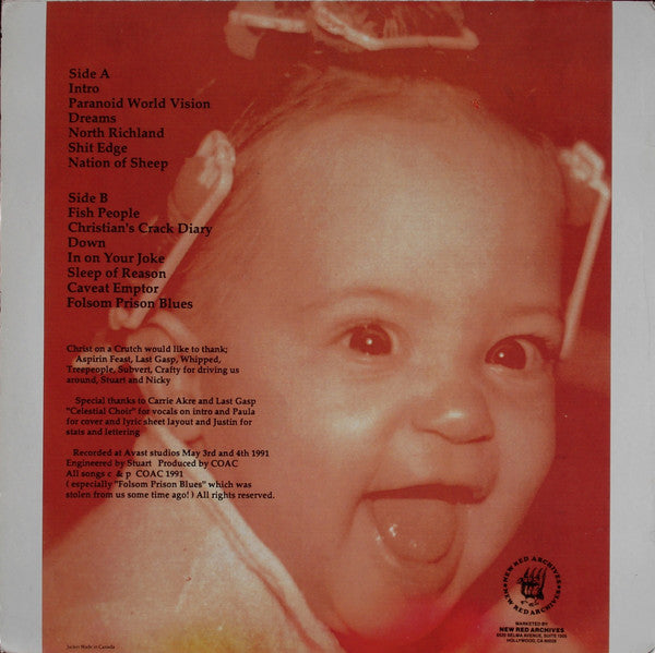 Christ On A Crutch : Crime Pays When Pigs Die (LP,Album)