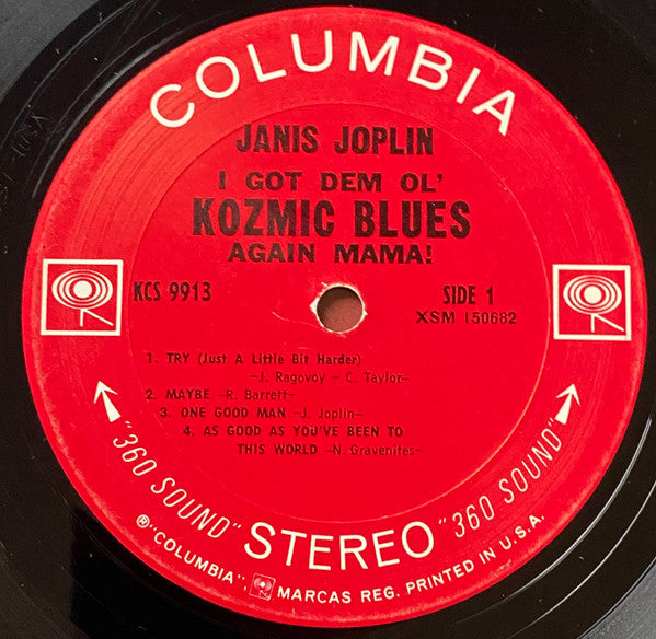 Janis Joplin : I Got Dem Ol' Kozmic Blues Again Mama! (LP,Album,Stereo)