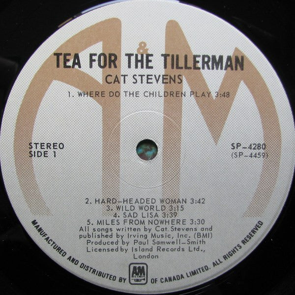Cat Stevens : Tea For The Tillerman (LP,Album,Reissue)