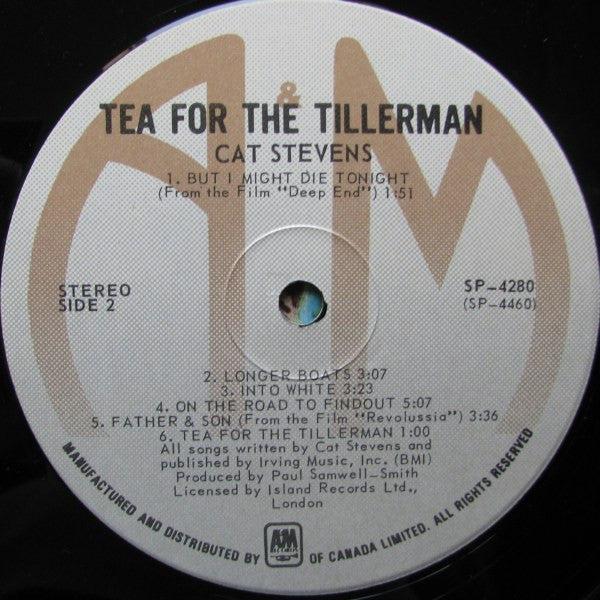Cat Stevens : Tea For The Tillerman (LP,Album,Reissue)