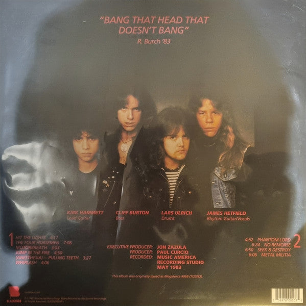 Metallica : Kill 'Em All (LP,Album,Reissue,Remastered)