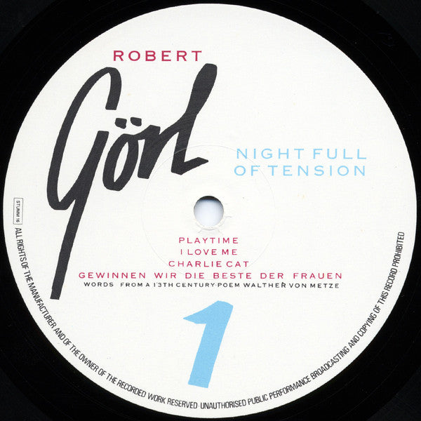 Robert Görl : Night Full Of Tension (LP,Album)