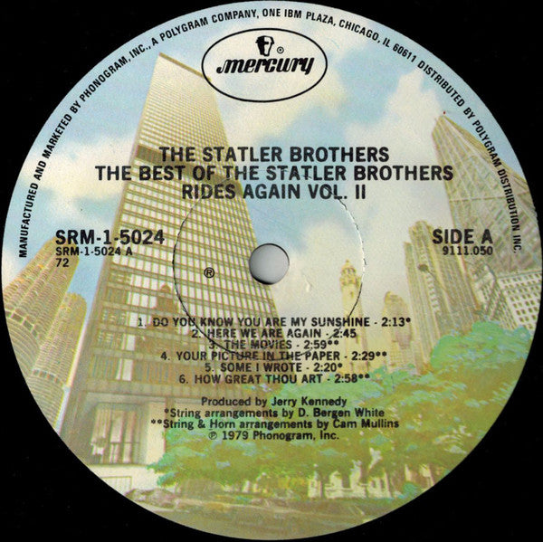 Statler Brothers, The : The Best Of The Statler Bros. Rides Again Volume II (LP,Compilation)