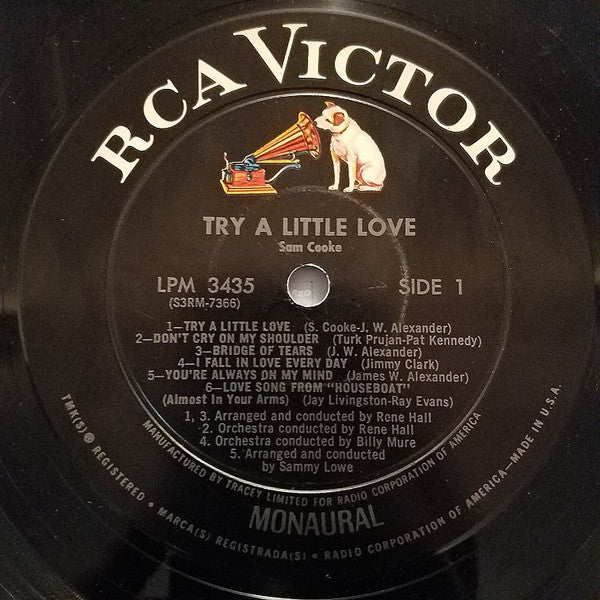 Sam Cooke : Try A Little Love (LP,Album,Mono)