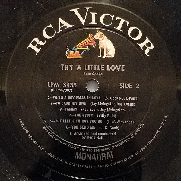 Sam Cooke : Try A Little Love (LP,Album,Mono)