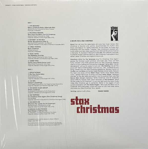 Various : Stax Christmas (LP,Compilation)