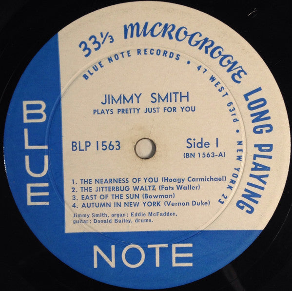 Jimmy Smith : Plays Pretty Just For You (LP,Album,Mono)