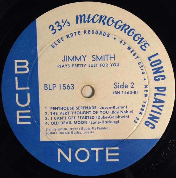 Jimmy Smith : Plays Pretty Just For You (LP,Album,Mono)