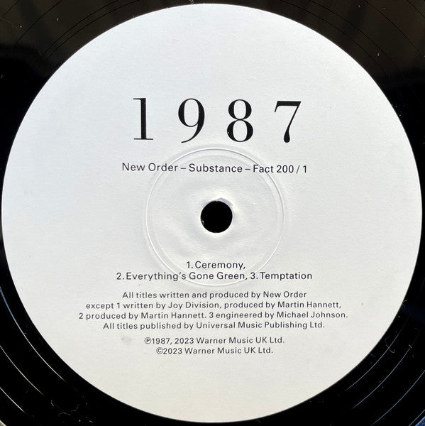 New Order : Substance (LP,Compilation,Reissue,Remastered)