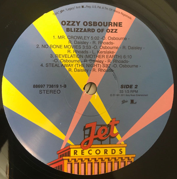 Ozzy Osbourne : Blizzard Of Ozz (LP,Album,Reissue,Remastered,Stereo)