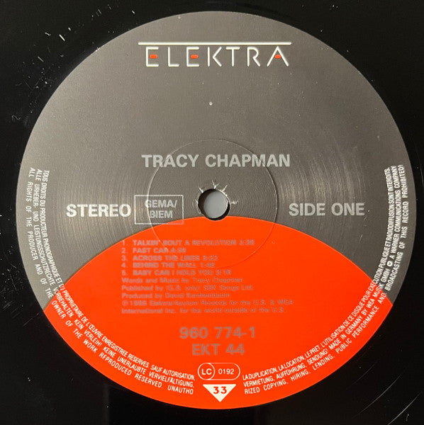 Tracy Chapman : Tracy Chapman (LP,Album)