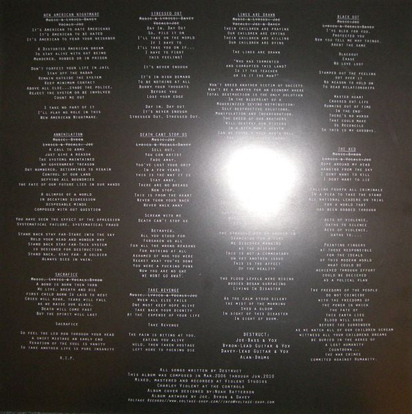 Destruct (2) : New American Nightmare (LP,Album)