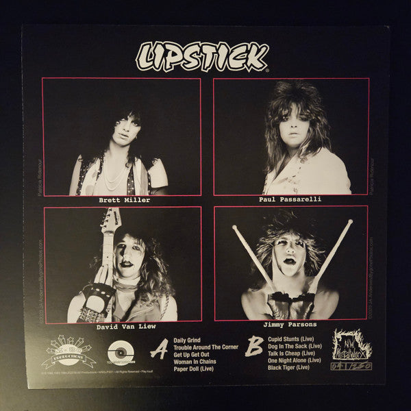Lipstick (12) : Daily Grind: Seattle Glam Rock 1982 - 1984 (LP,Album,Limited Edition,Numbered)