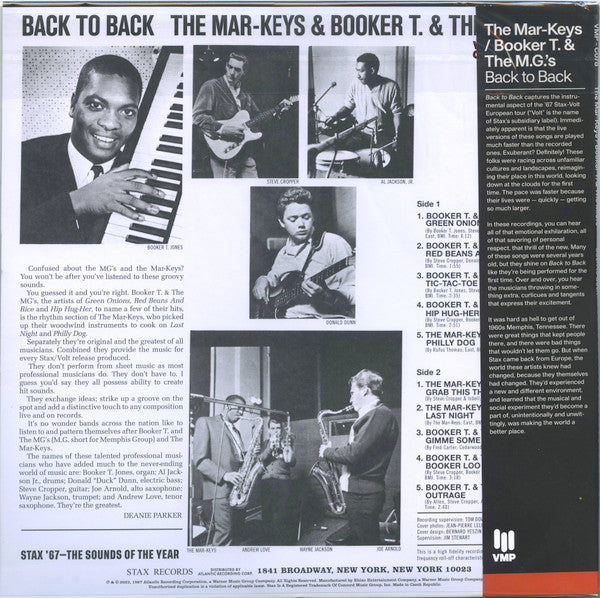 Mar-Keys, The / Booker T & The MG's : Back To Back (LP,Album,Club Edition,Reissue,Mono)