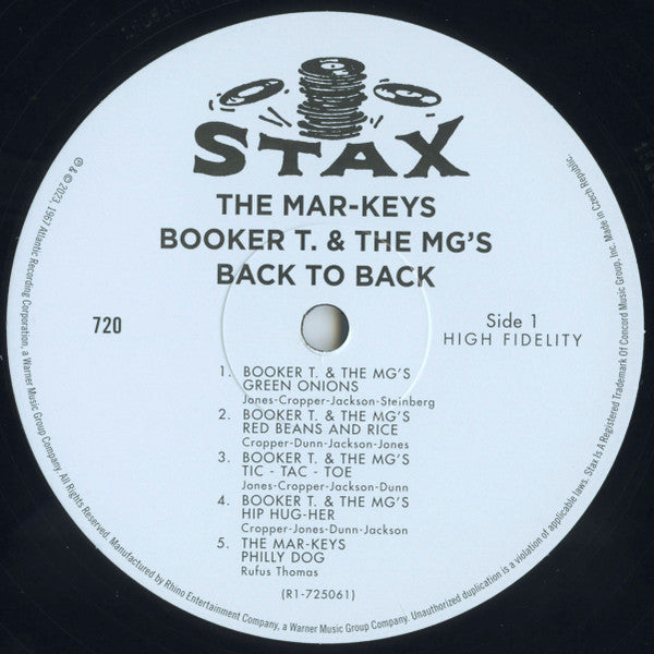 Mar-Keys, The / Booker T & The MG's : Back To Back (LP,Album,Club Edition,Reissue,Mono)