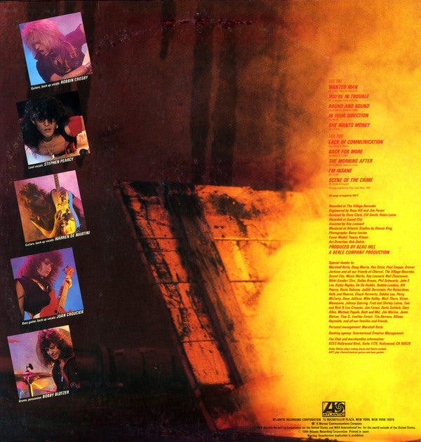 Ratt : Out Of The Cellar (LP,Album)