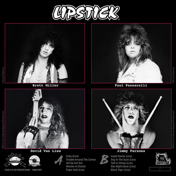 Lipstick (12) : Daily Grind: Seattle Glam Rock 1982 - 1984 (LP,Album,Limited Edition,Numbered)