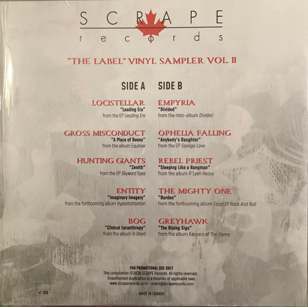 Various :  "The Label" Vinyl Sampler Vol. II (LP,Album,Compilation,Limited Edition,Promo)