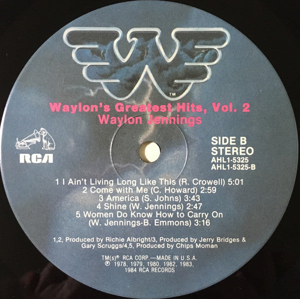 Waylon Jennings : Waylon's Greatest Hits Vol.2 (LP,Compilation)