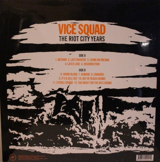 Vice Squad : The Riot City Years (LP,Compilation,Reissue)