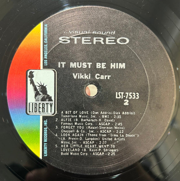 Vikki Carr : It Must Be Him (LP,Album,Stereo)
