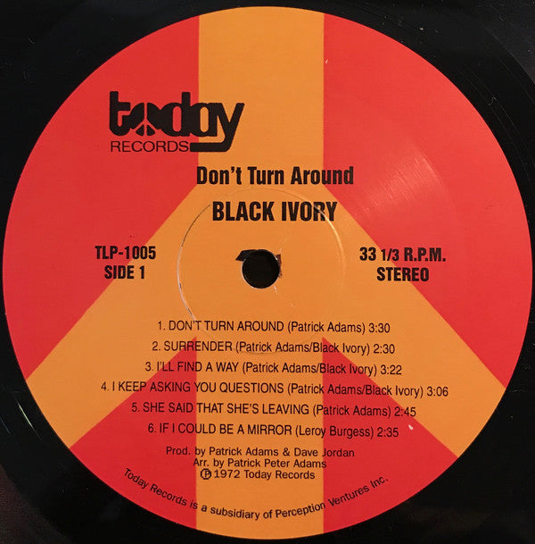 Black Ivory : Don't Turn Around (LP,Album,Reissue)