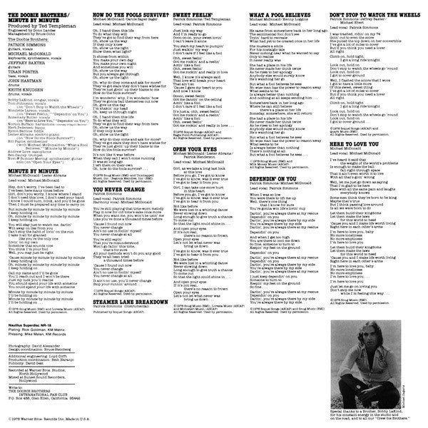 Doobie Brothers, The : Minute By Minute (LP,Album,Reissue,Remastered,Stereo)
