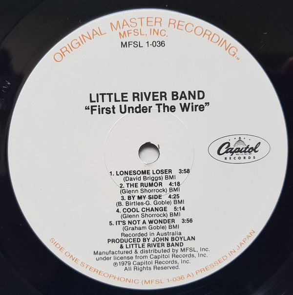 Little River Band : First Under The Wire (LP,Album,Limited Edition,Reissue,Remastered,Stereo)