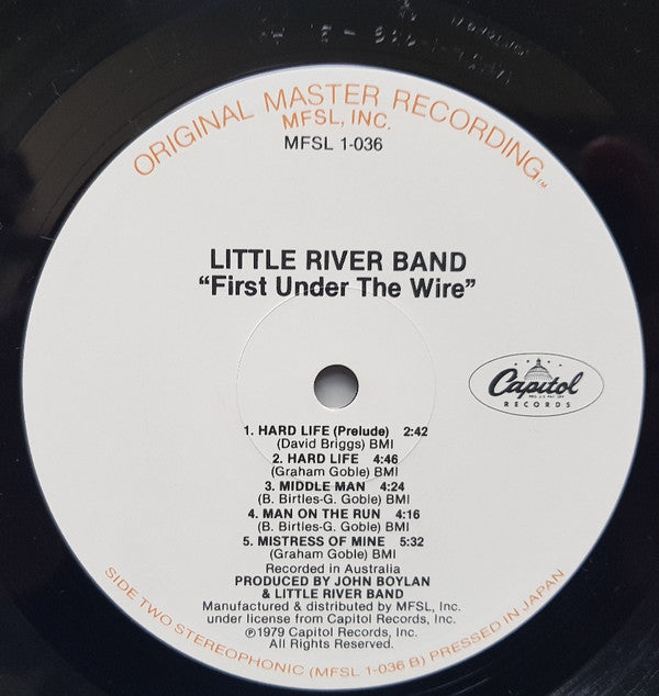 Little River Band : First Under The Wire (LP,Album,Limited Edition,Reissue,Remastered,Stereo)