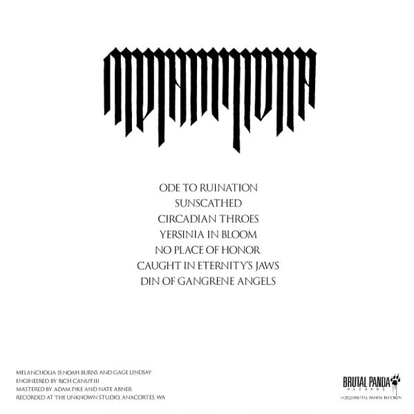 Melancholia (5) : Book Of Ruination (LP,Album)