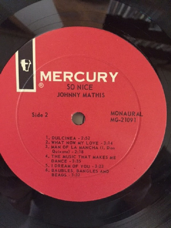 Johnny Mathis : So Nice (LP,Album,Mono)