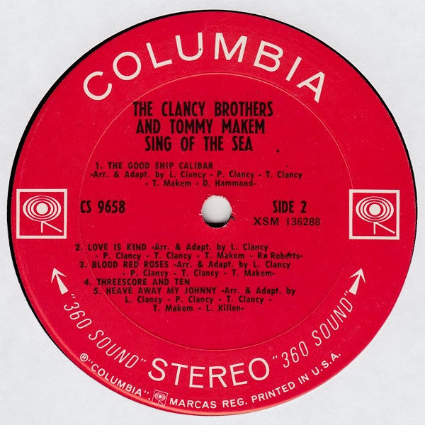 Clancy Brothers & Tommy Makem, The : Sing Of The Sea (LP,Album)
