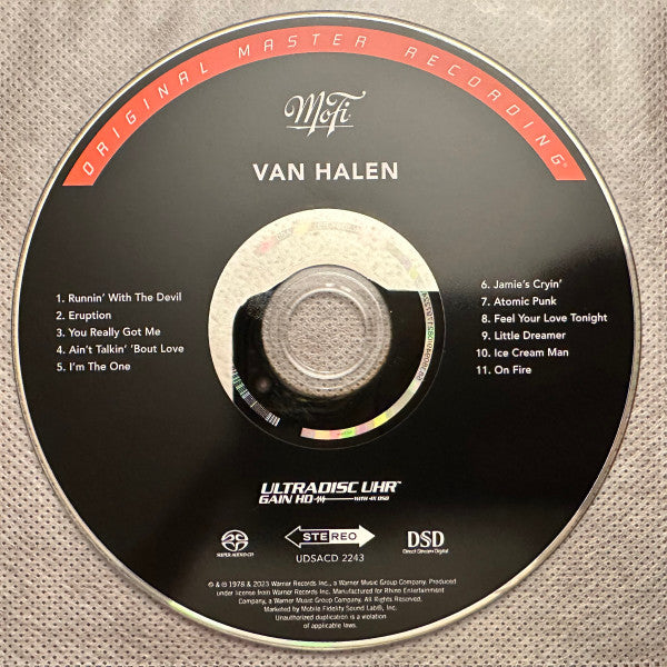 Van Halen : Van Halen (Hybrid,Stereo,Album,Numbered,Reissue,Remastered,Special Edition)