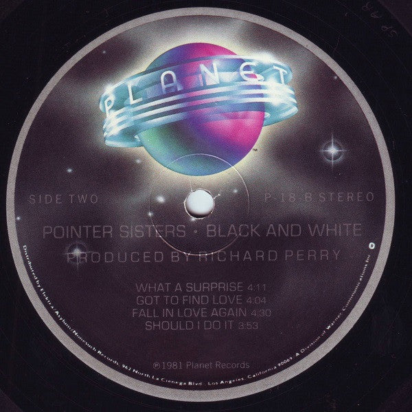 Pointer Sisters : Black & White (LP,Album,Stereo)